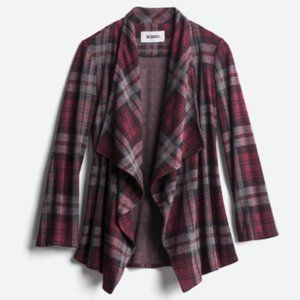 BB Dakota Plaid Cardigan